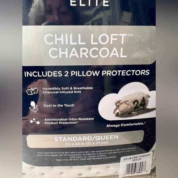 SERTA Perfect Sleeper PAIR of STANDARD/QUEEN Pillow Protectors ONLY is NWT - Picture 2 of 5